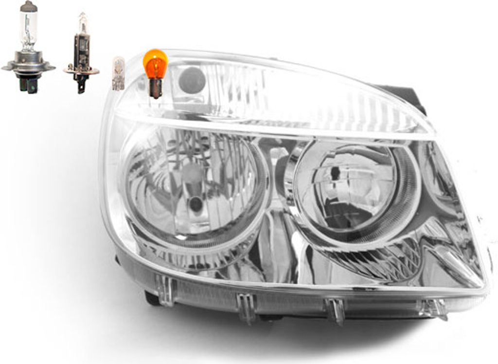 Johns, Scheinwerfer Halogen passend für Fiat Doblo 119 223 10/2005- Rechts Leuchtmittel 51755054 0051755054 51805934 0051805934 0000051755054