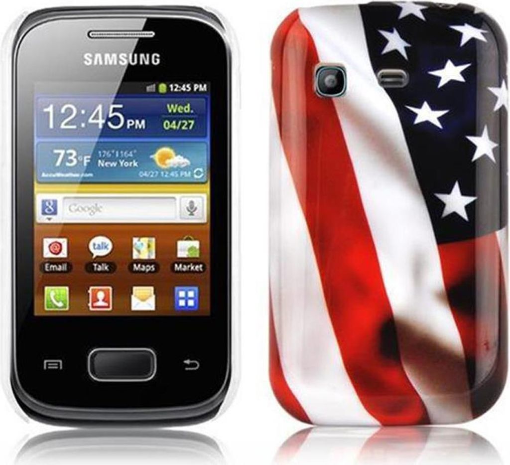 Cadorabo Hülle für Samsung Galaxy POCKET Schutz Hülle in Rot Hard Case Schutzhülle Handyhülle Cover Etui