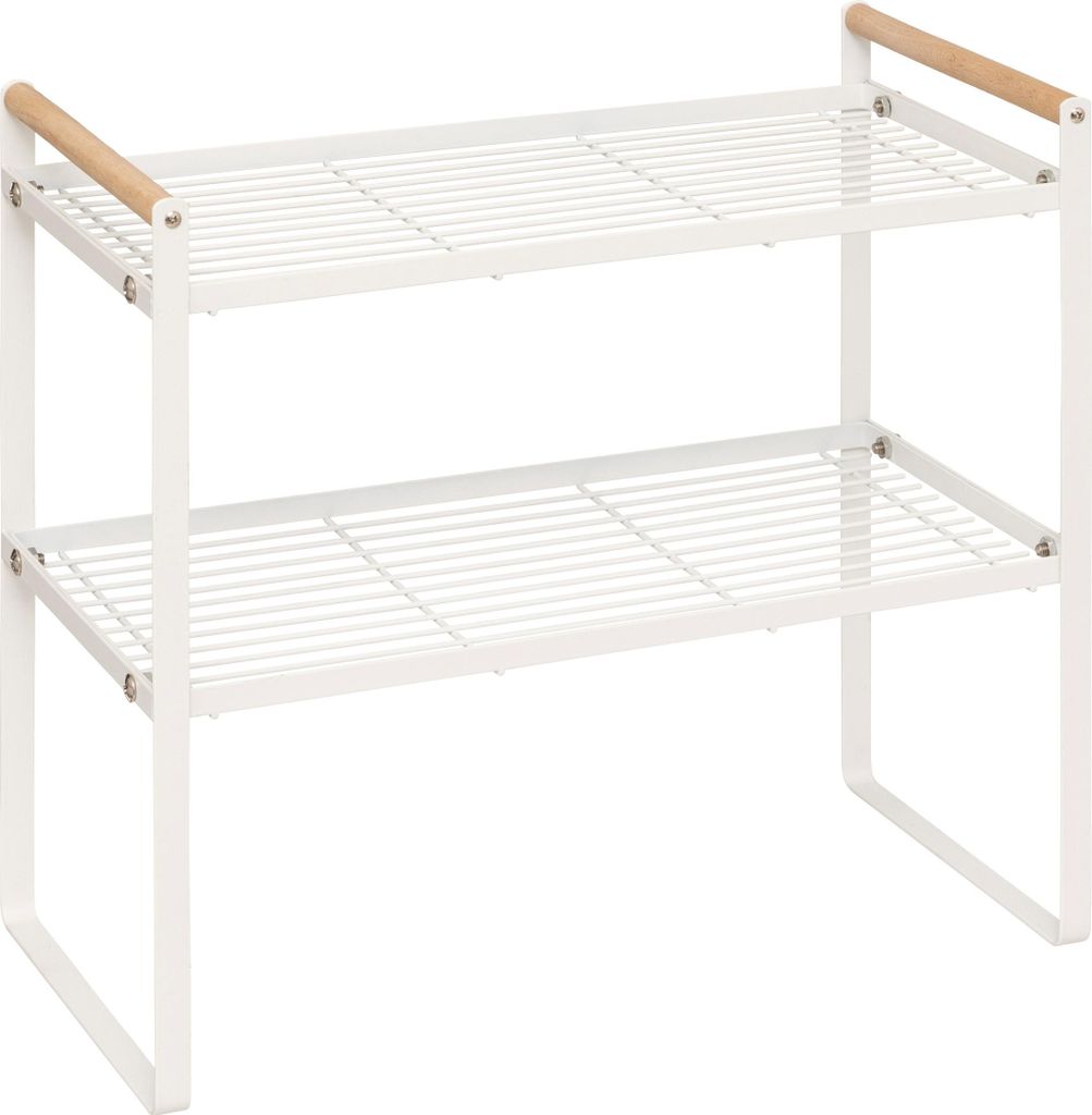Regal 2 ebenen balm weiß l42cm - 5 five simply smart