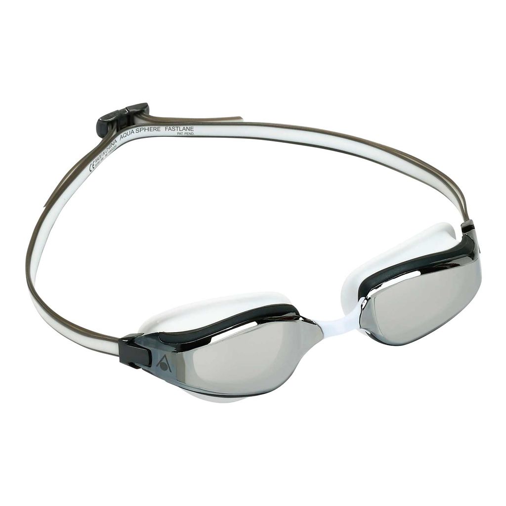 Aqua Sphere Fastlane 0910Lms White Grey Lens Silver L