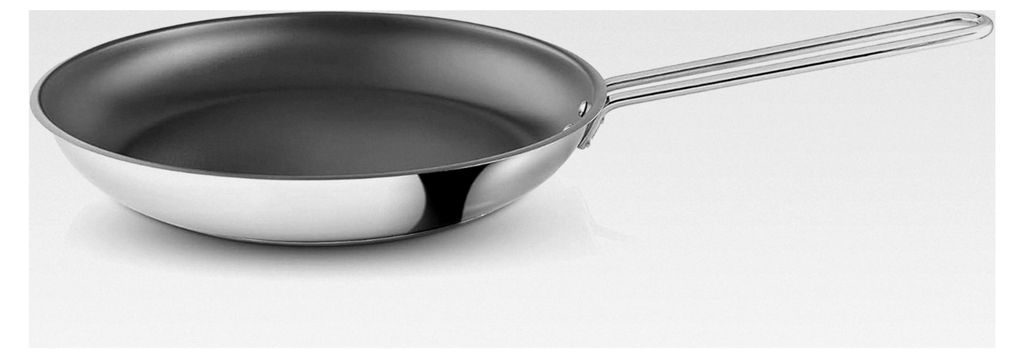 Eva Trio | Bratpfanne aus Edelstahl 28 cm mit Slip-Let Laser-Titan-Oberfläche
