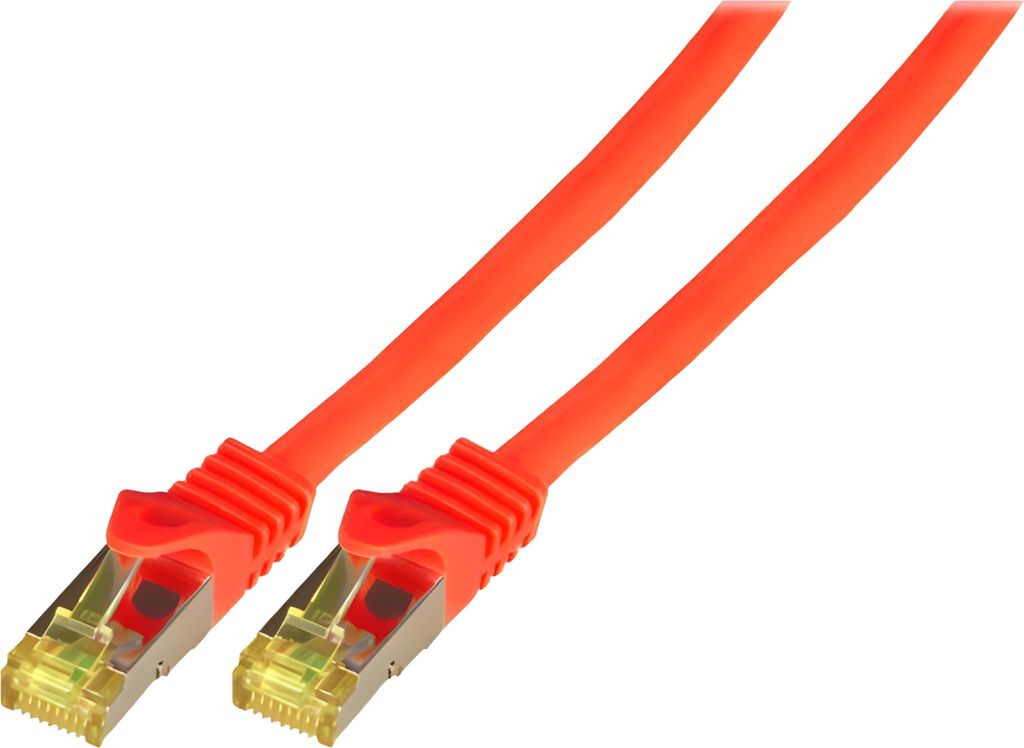 EFB RJ45 Patchkabel S/FTP,Cat.6A,LSZH,Cat.7 Rohk.,5m,rot