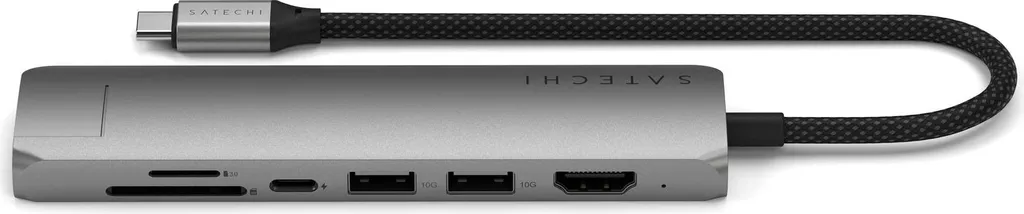 Adaptateur Multiport USB-C Satechi avec Ethernet et Lecteur de Carte