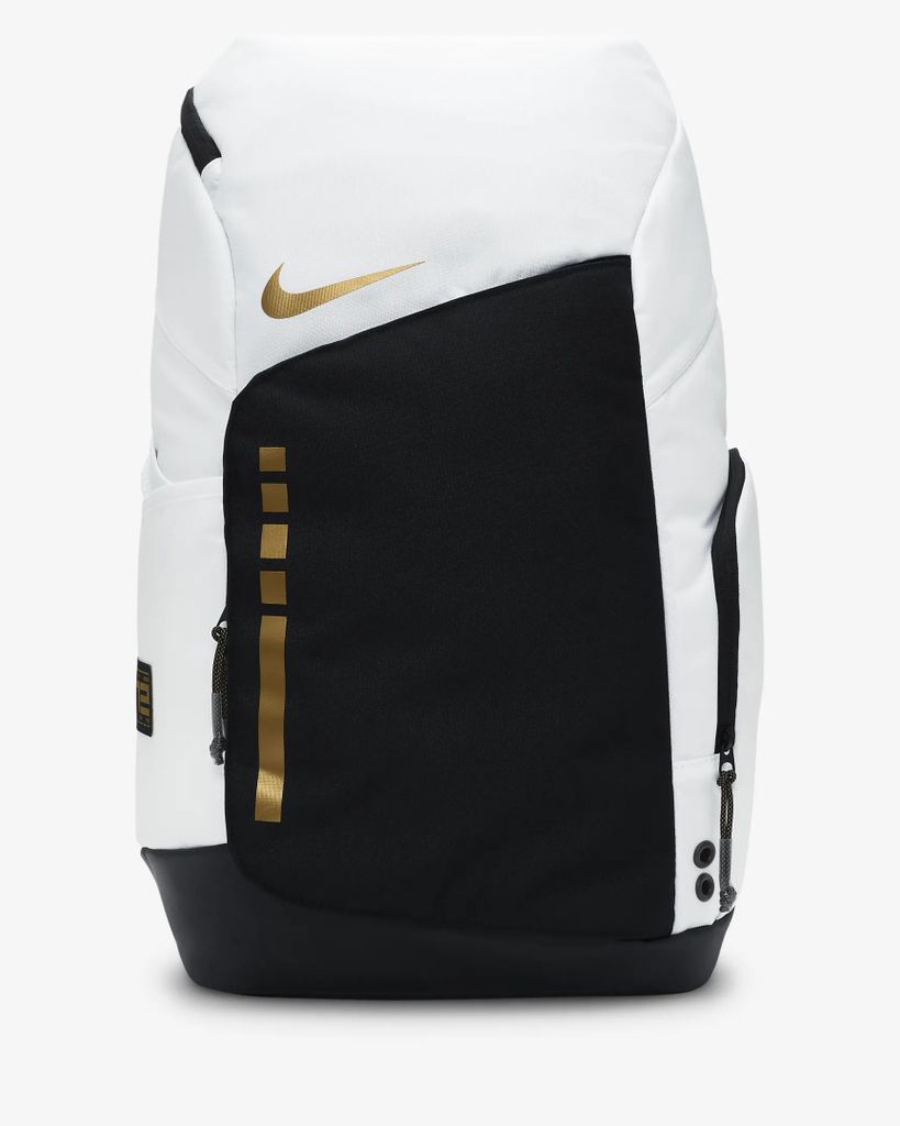 NIKE NK HOOPS ELITE BKPK - FA23 Weiß/Schwarz/Metallic Gold Produktbild 