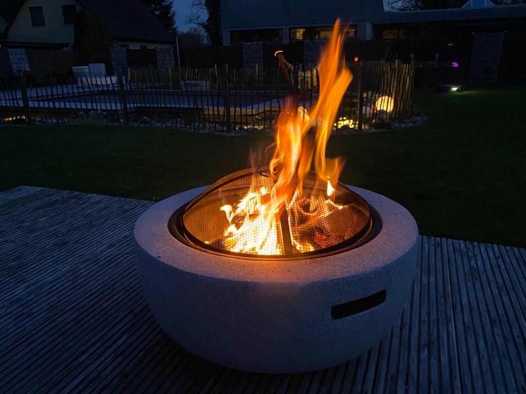 Feuerschale 2-in-1 in Granit-Optik | ca. Ø 60 cm | inkl. Produktbild 8