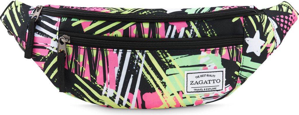 Zagatto Bunte Nierentasche für Gürtel oder Schulter