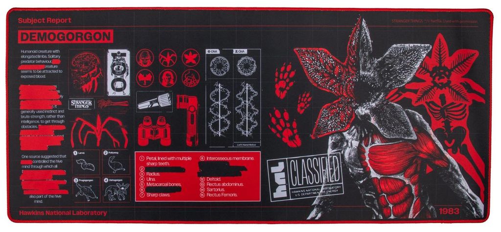 Alfombrilla de escritorio Stranger Things Demogorgon 80x35 Imagen del producto 