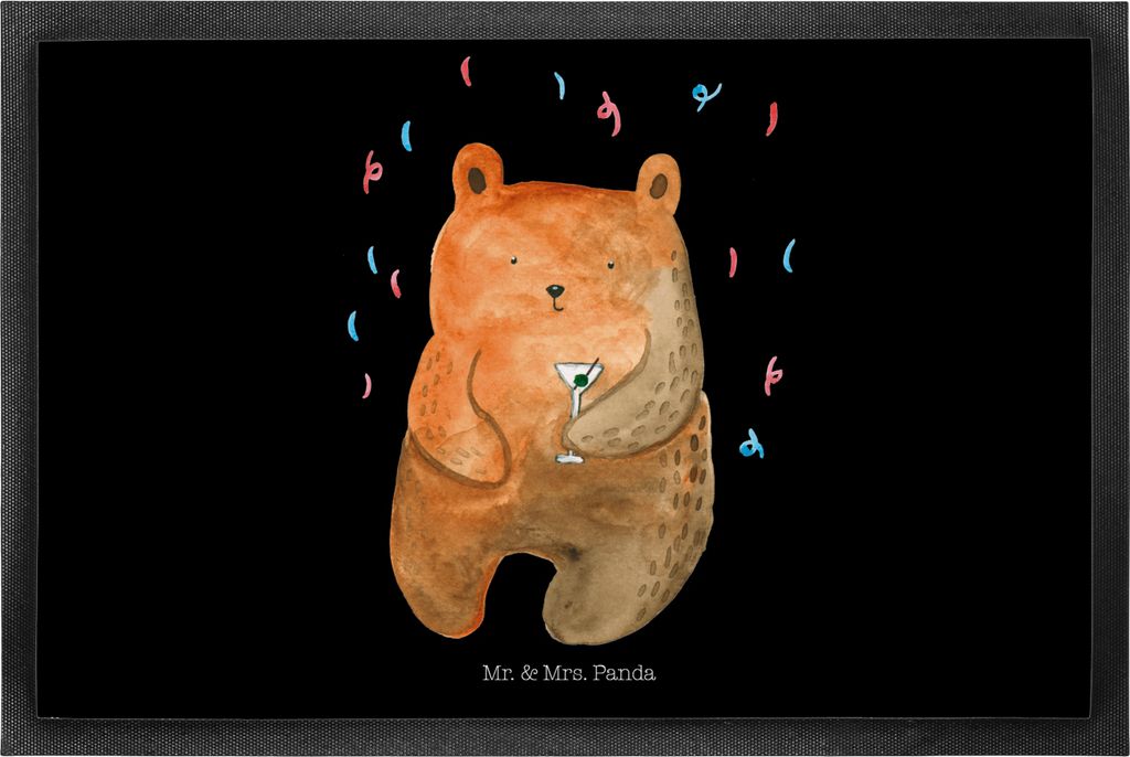 Mr. & Mrs. Panda Schmutzmatte Bär Party 50 x 75 cm - Produktbild 