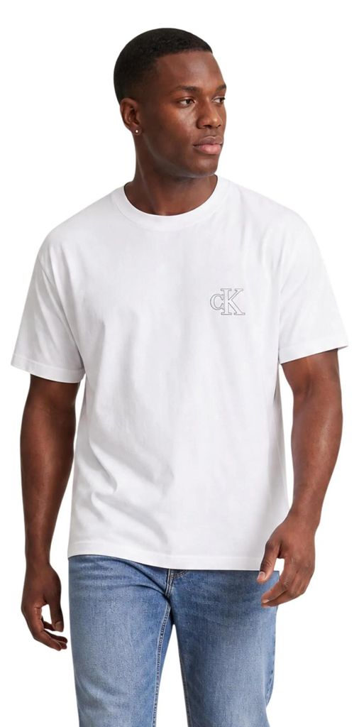 Calvin Klein Jeans 519675 Herren T-Shirt Weiß : Größe - XXL Größe: XXL
