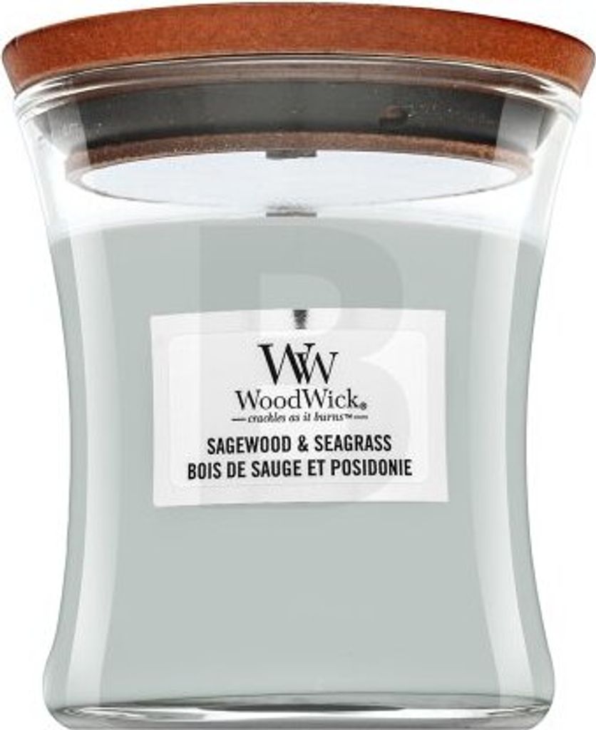 Vonná sviečka WoodWick Mini Sagewood & Seagrass - 8 cm / ø Obrázok produktu 
