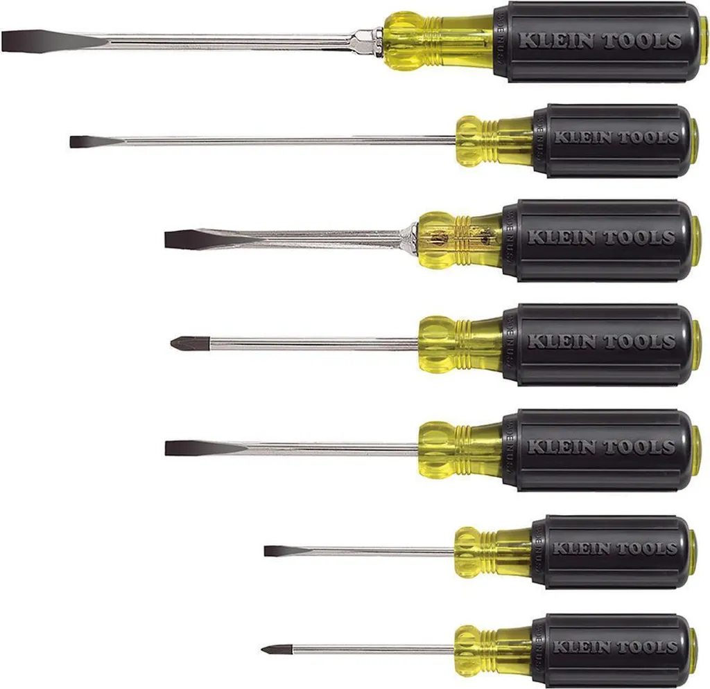 Jeu de tournevis Klein Tools 85076 contre la fatigue et les dérapages