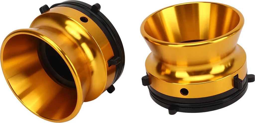 Adaptateurs NAB Hub 10" en Aluminium Doré avec Finition Polie Brillante