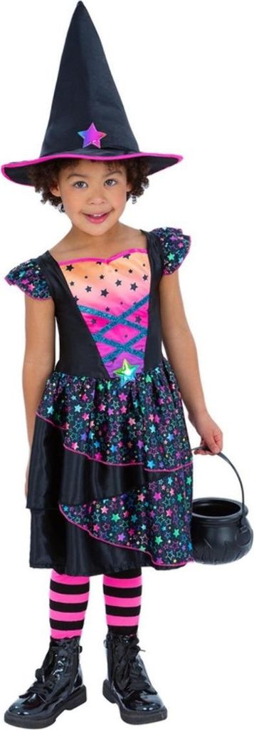 Smiffys - Kostüm - Mädchen SM1601 (146-152) (Schwarz/Pink/Neon)