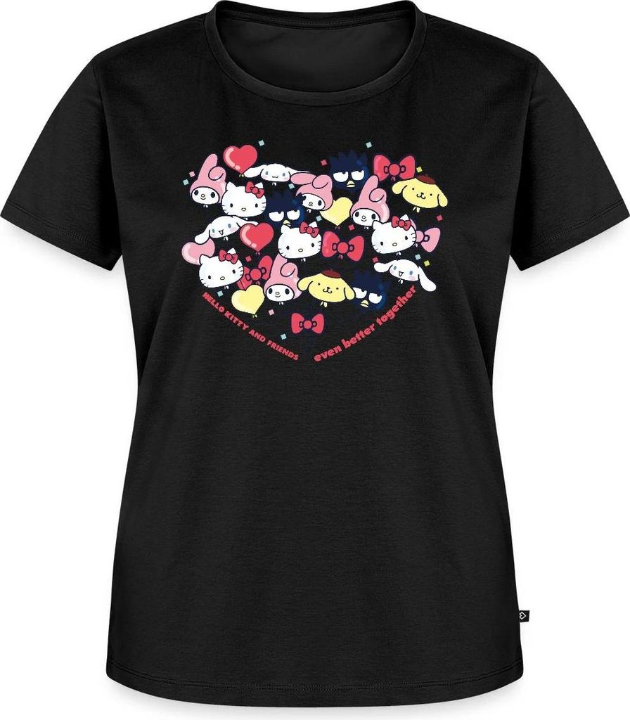 Spreadshirt Hello Kitty And Friends Ballons Frauen Premium T-Shirt, XL, Schwarz