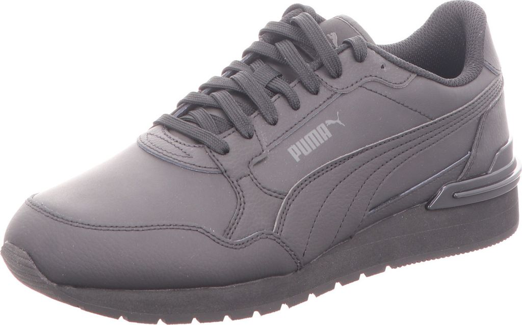 A single gray Puma ST Runner V4 sneaker is shown from a side angle against a white background.