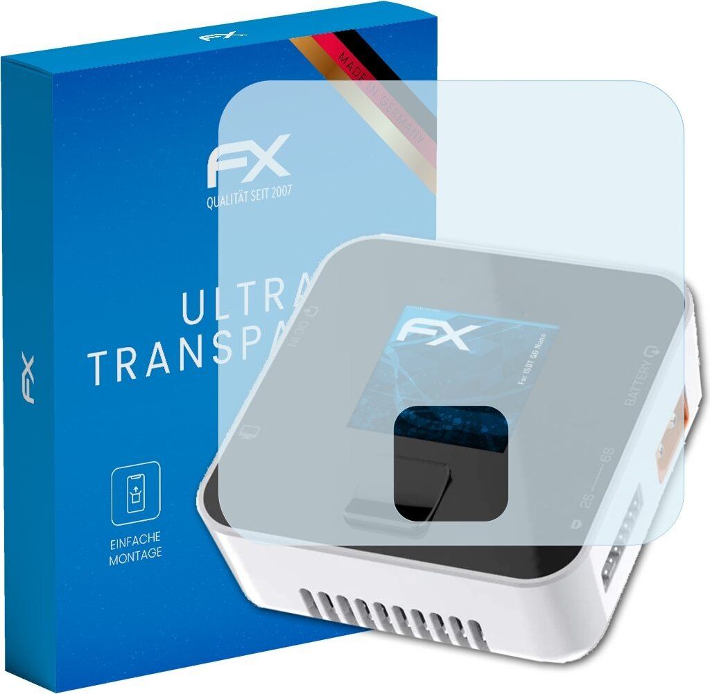 atFoliX FX-Clear 2x Schutzfolie kompatibel mit ISDT Q6 Nano Displayschutzfolie