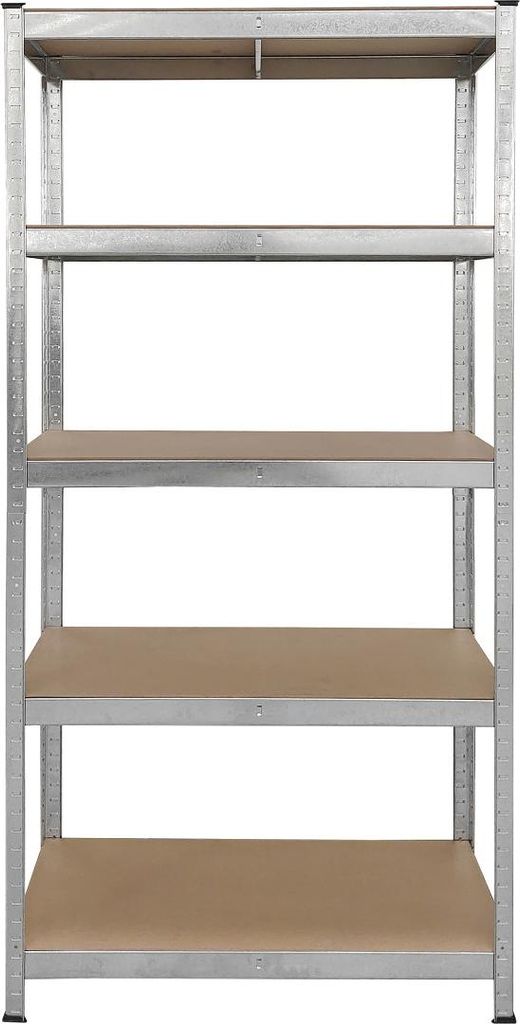 TrendLine Schwerlastregal Stahl 180 x 90 x 40 cm 5 Holzböden 875 kg