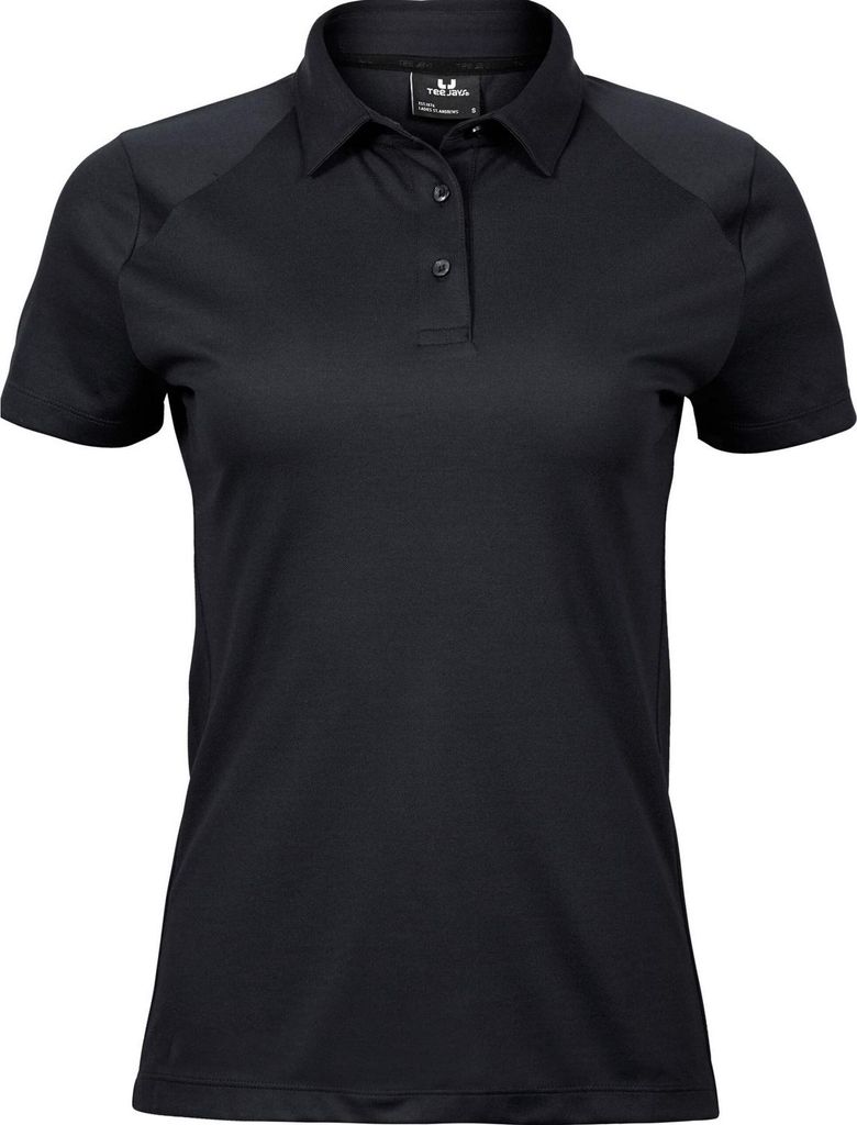 Tee Jays - "Luxury" Poloshirt für Damen, Sport RW10912 (XL) (Schwarz)