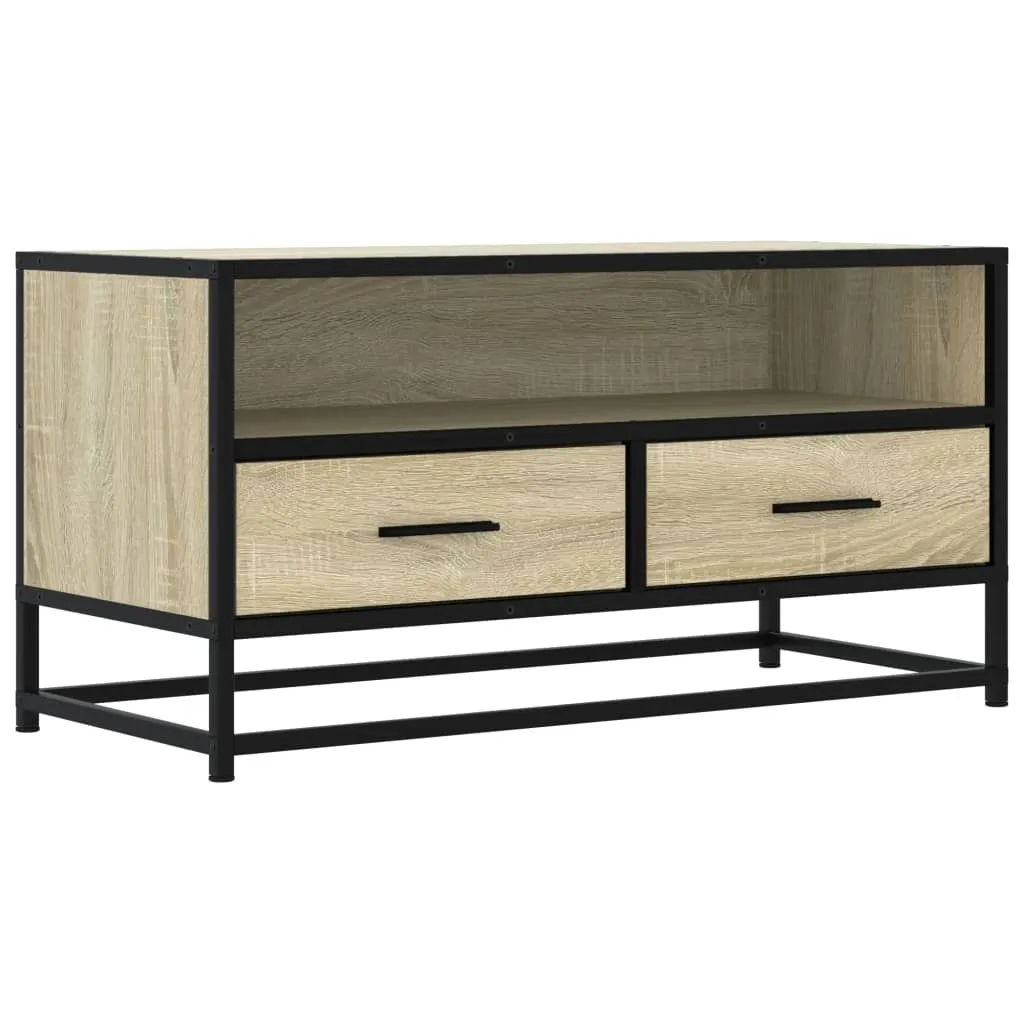 Mobile TV Low-Cost Rovere Sonoma 80x40 cm - Ideale per Piccoli Spazi