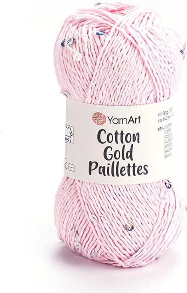Bavlněná příze Gold Paillettes 5 x 50 g 7107 Obrázek produktu 