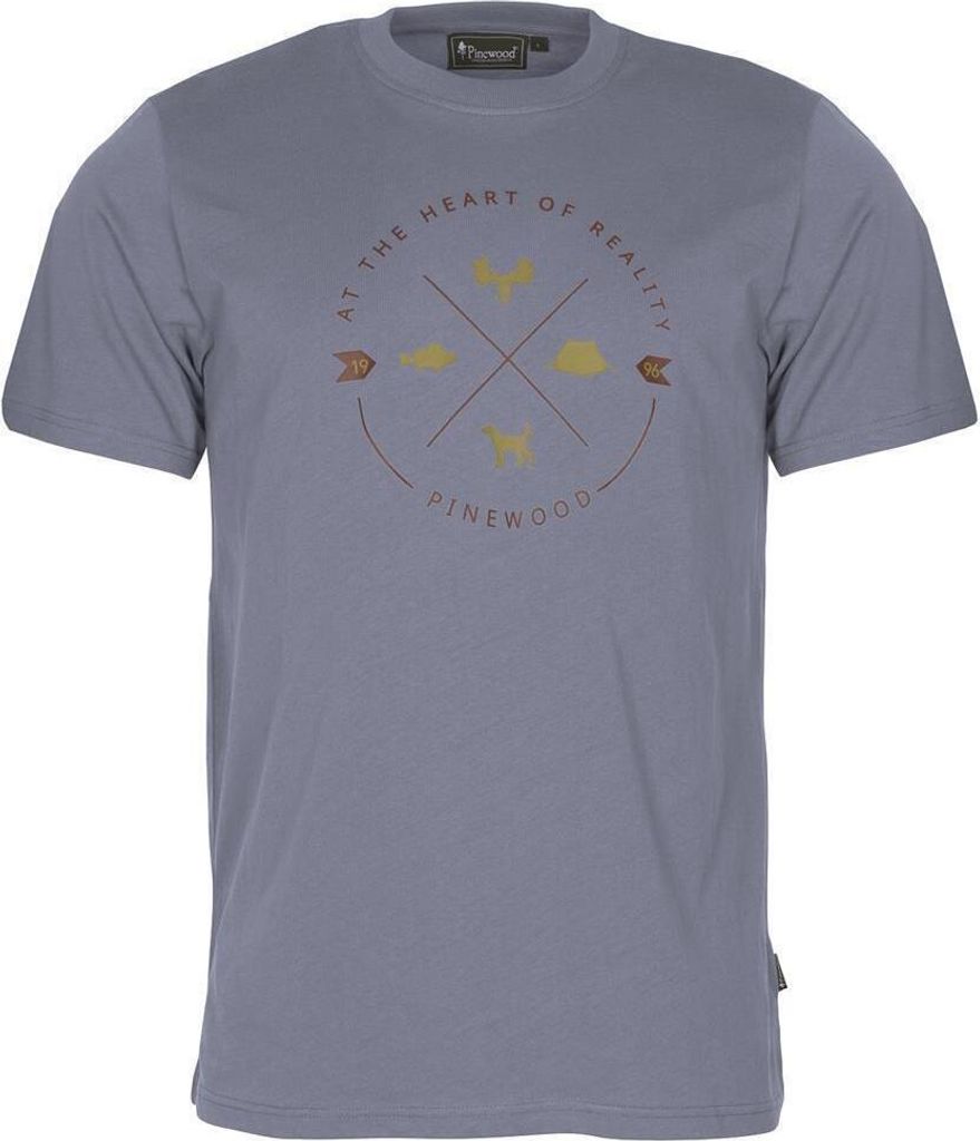 Pinewood 5321 Finnveden Trail T-Shirt Herren Shadow Blue (360) M