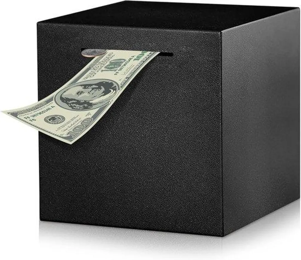 Porte-monnaie discret et robuste pour le quotidien - Noir mat élégant