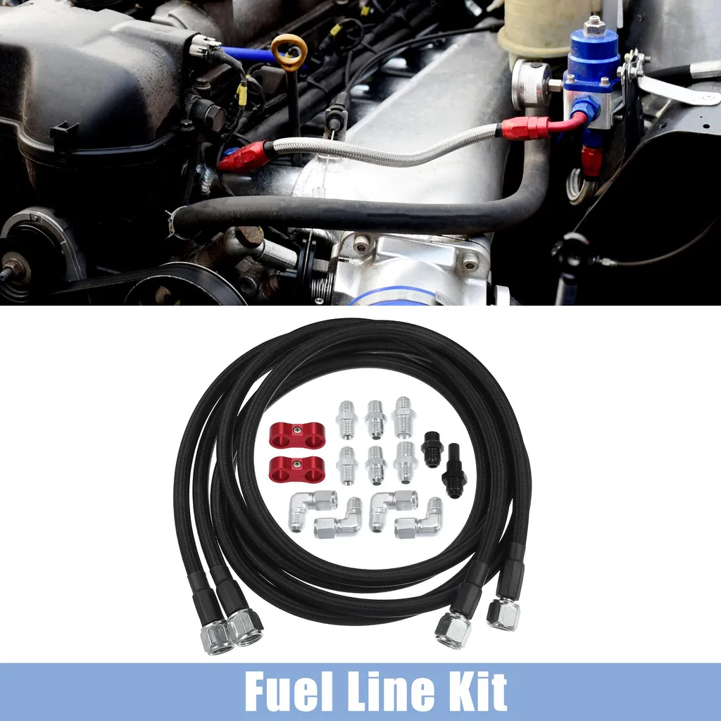 Kit Ligne Carburant AN6 Anti-Fuite en Nylon pour Rénovation de Circuit