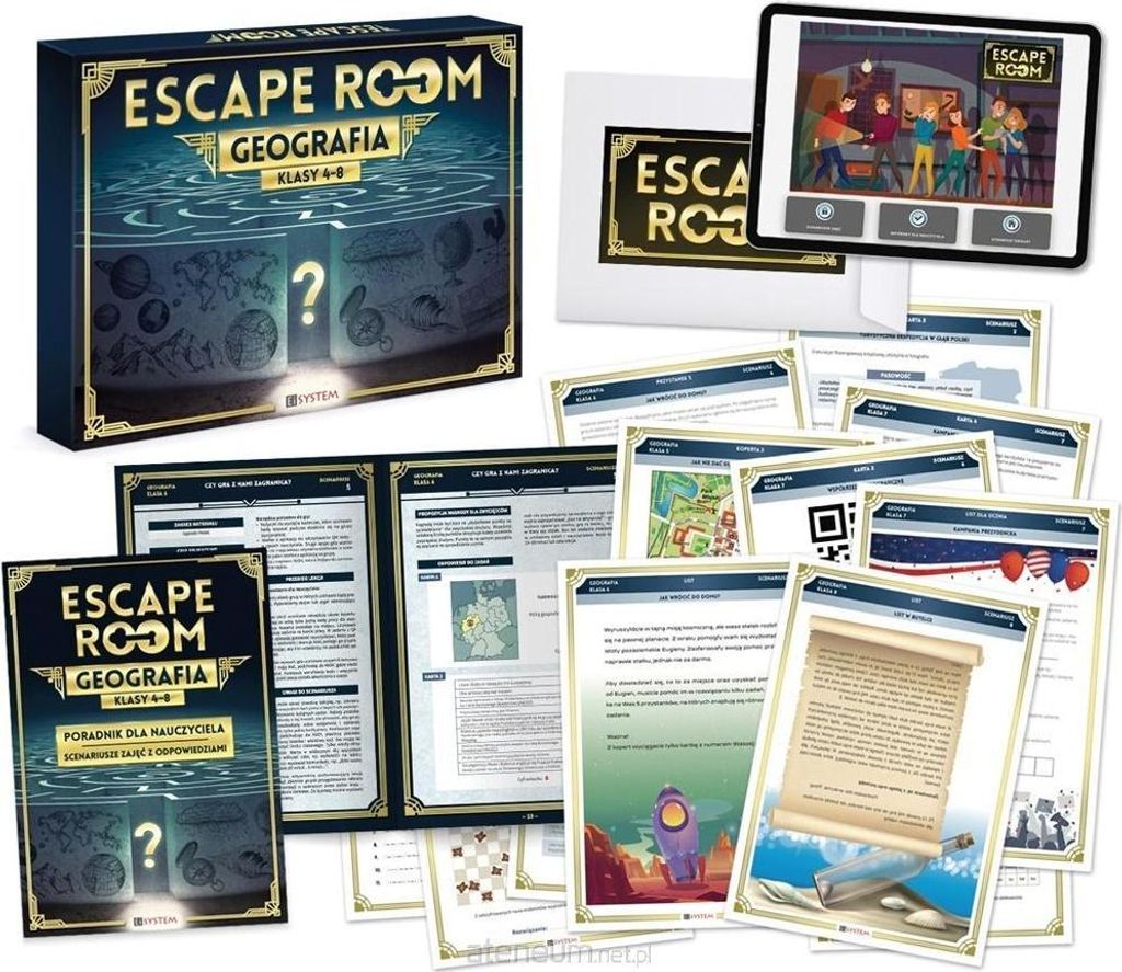 Gra Escape Room. Geographie