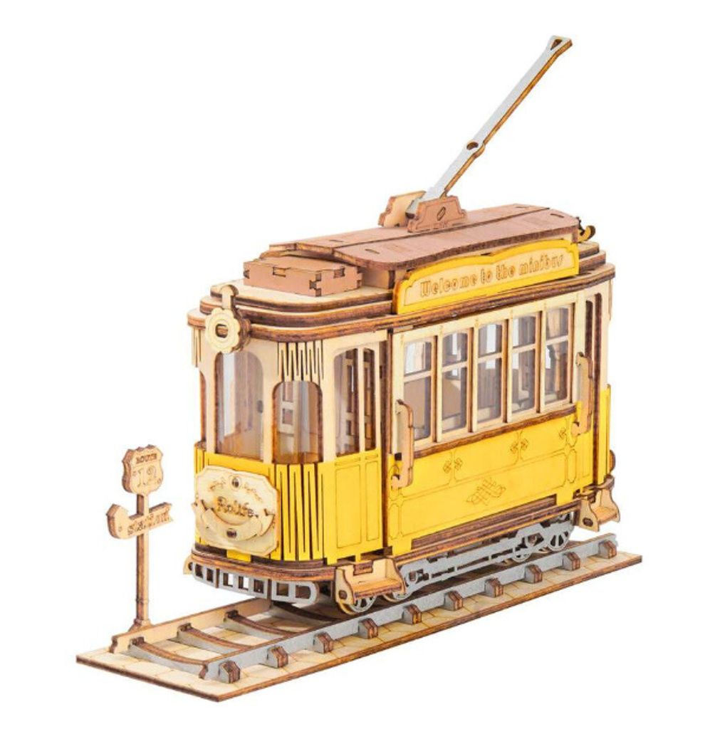 Drevené 3D puzzle s električkou Obrázok produktu 7