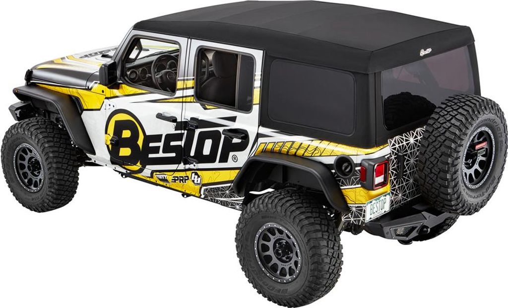 Supertop Ultra 4 Türer Black Twill Bestop Verdeck Jeep Wrangler JL 18-