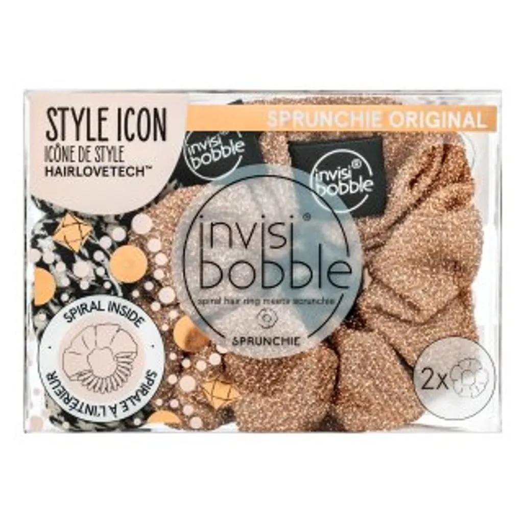 Duo de Sprunchies Invisibobble British Royal pour Coiffure Sans Effort