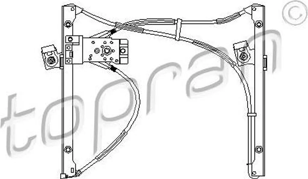 Mécanisme de lève-vitre électrique pour Polo 6N - Qualité OE 6N3837462