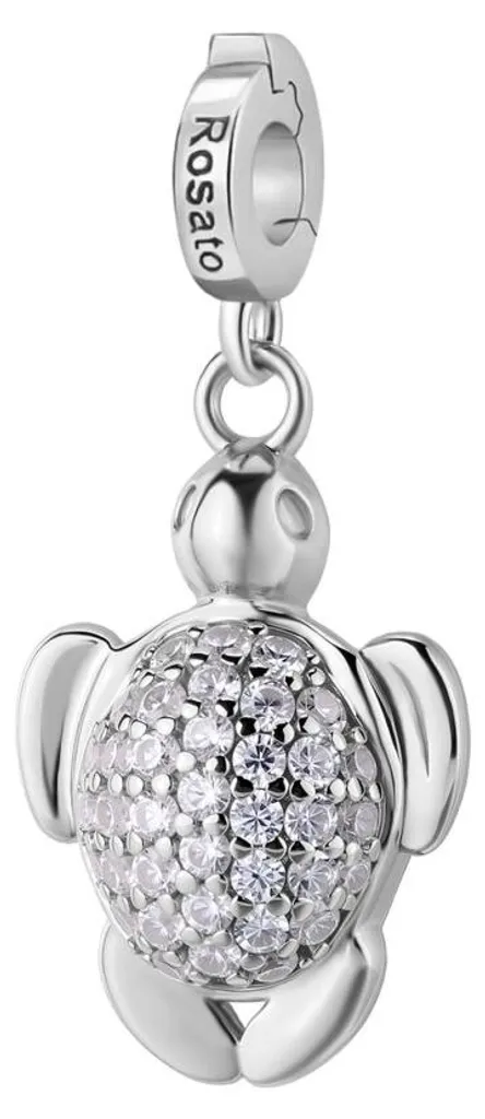 Pendentif Tortue Argent Massif RZ255R - Finition Brillante Durable