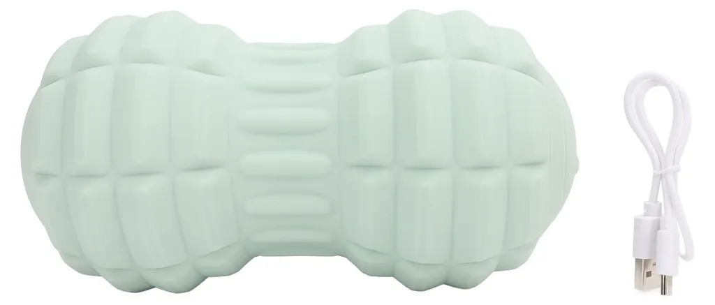 Balle de massage pour la nuque et les pieds, rouleau vibrant en TPE