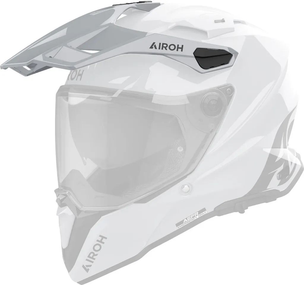 Écran de Casque Airoh Commander 2 - Visière de Rechange Gris Brillant