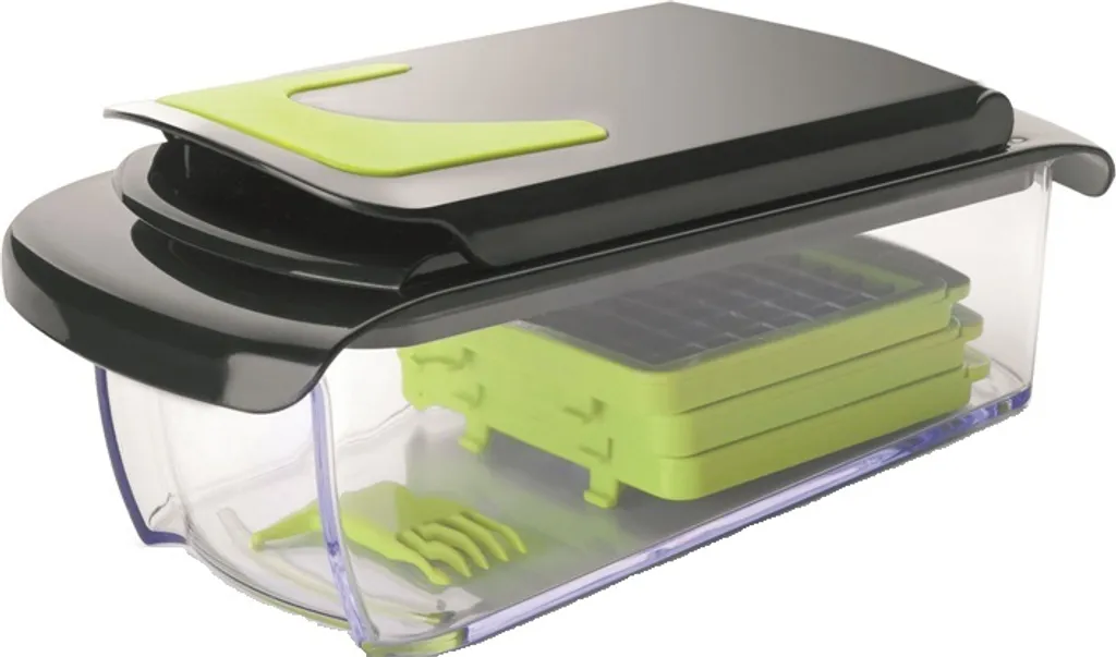 Ibili Affettaverdure 27x12 cm per Dieta e Meal Prep - Inox/Plastica