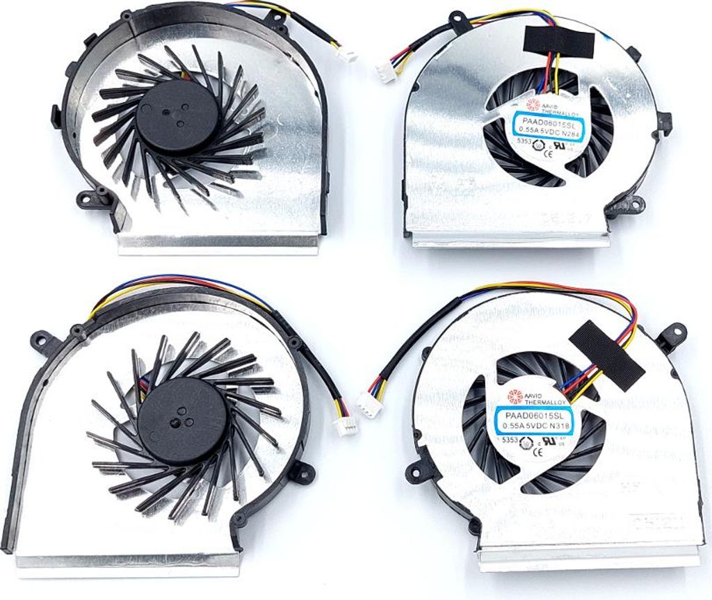 GPU + CPU-Lüfter MSI GE62 GE72 GL62 GL72 PE60 4-polig Produktbild 