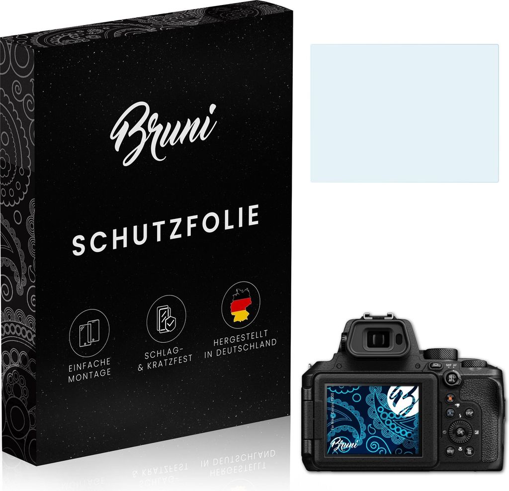 atFoliX 4061187846559, Transparent, Nikon, Coolpix P950, Klare Bildschirmschutzfolie, Kratzresistent, Glänzend
