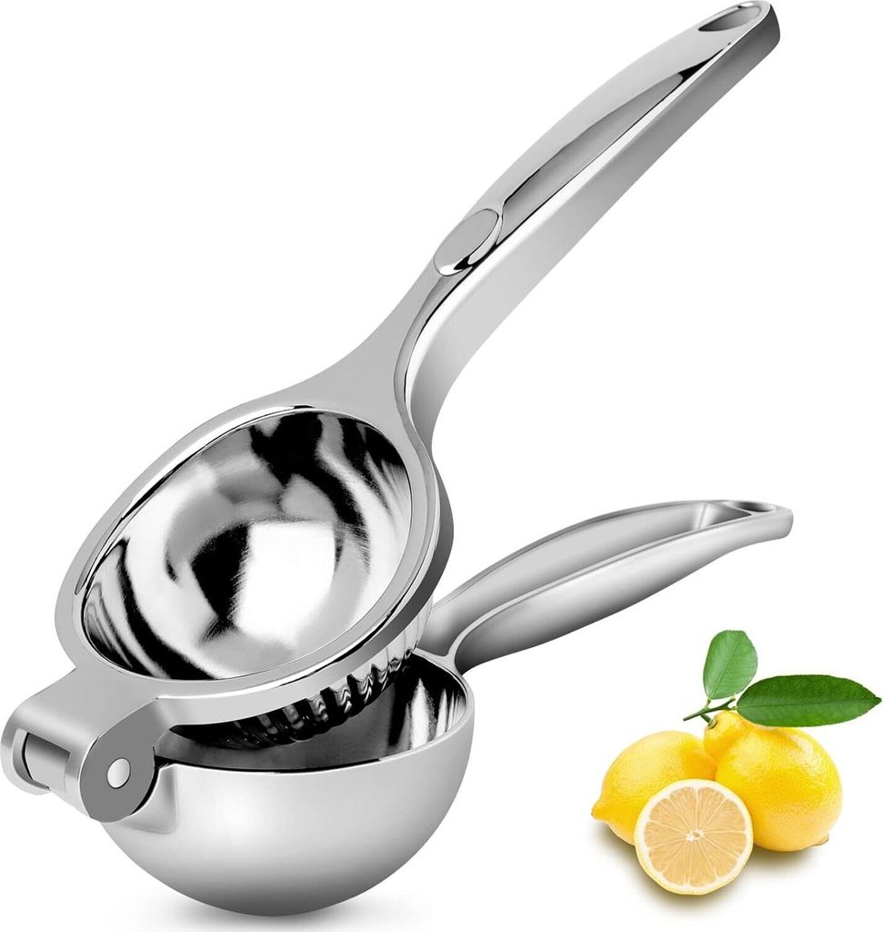 Zitronenpresse, Manuelle Saftpresse – Zitruspresse mit Griff, Strapazierfähig, 22 cm, Pflegeleicht