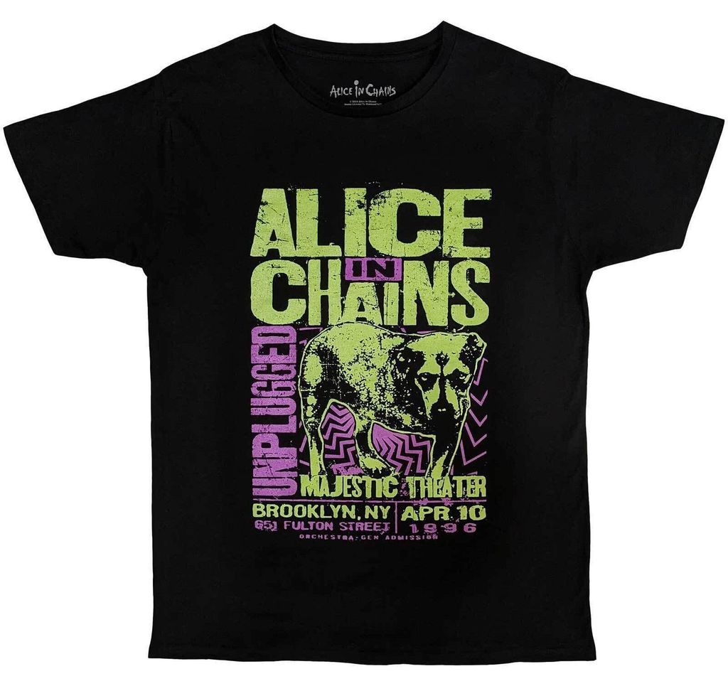 Alice In Chains Unplugged Dog Black M T-Shirt
