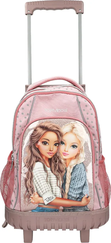 Sac à dos scolaire à roulettes TOPModel DOTS idéal pour le collège - 3