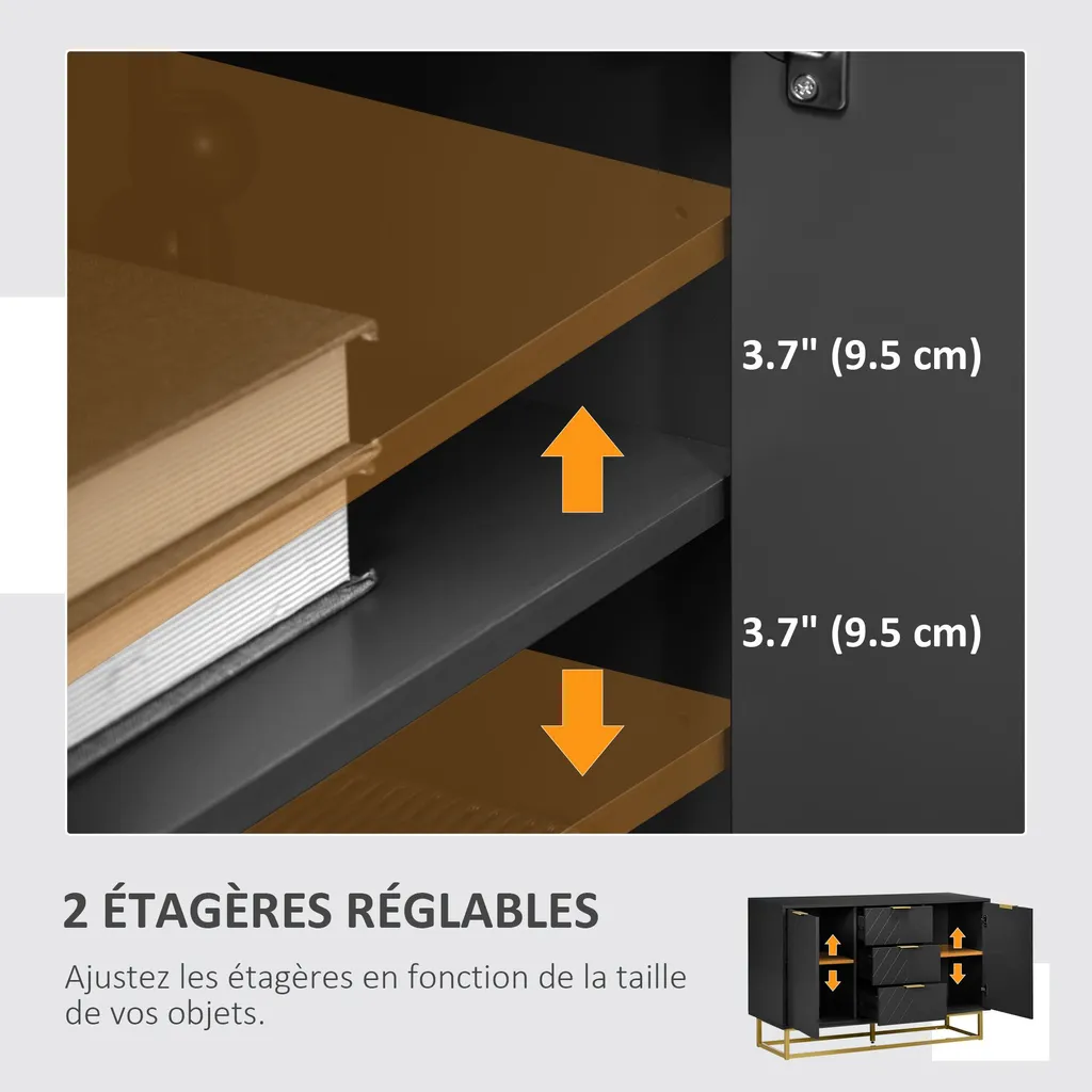 Buffet de Rangement Gain de Place - Solution Design pour Petits Espaces