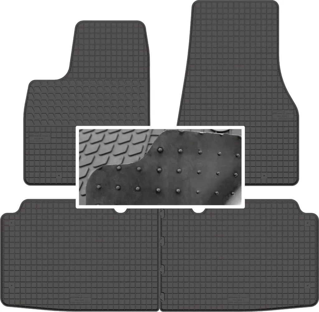 Tappetini Gomma Tesla Model S: Set Completo Protezione 3D Su Misura