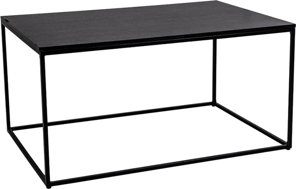 Table Basse Dina Noire 90 cm - Finition Mate et Structure Robuste House
