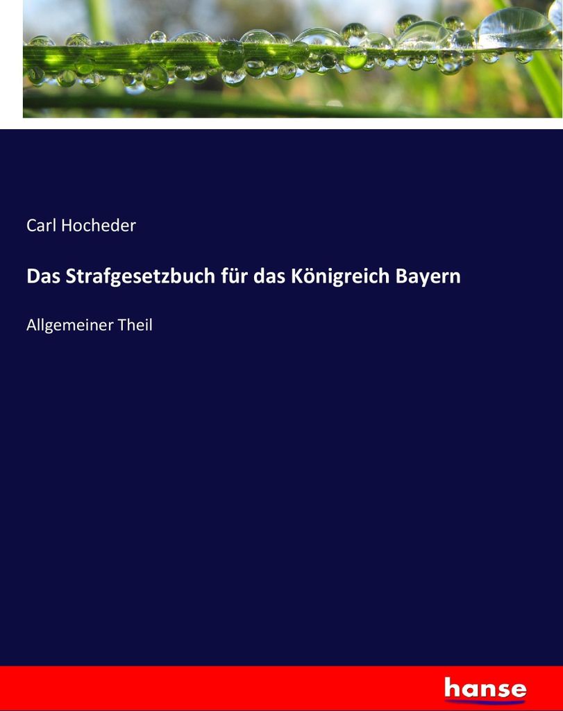 Das Strafgesetzbuch für das Königreich Bayern