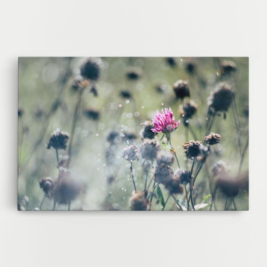 ARTHUB Leinwandbild 50x70 cm, Dreamy Purple Flower | Wohnzimmerdekoration, Hängende Bilder, Wanddekoration, Heimdekoration, Blumen, Blumen in de...