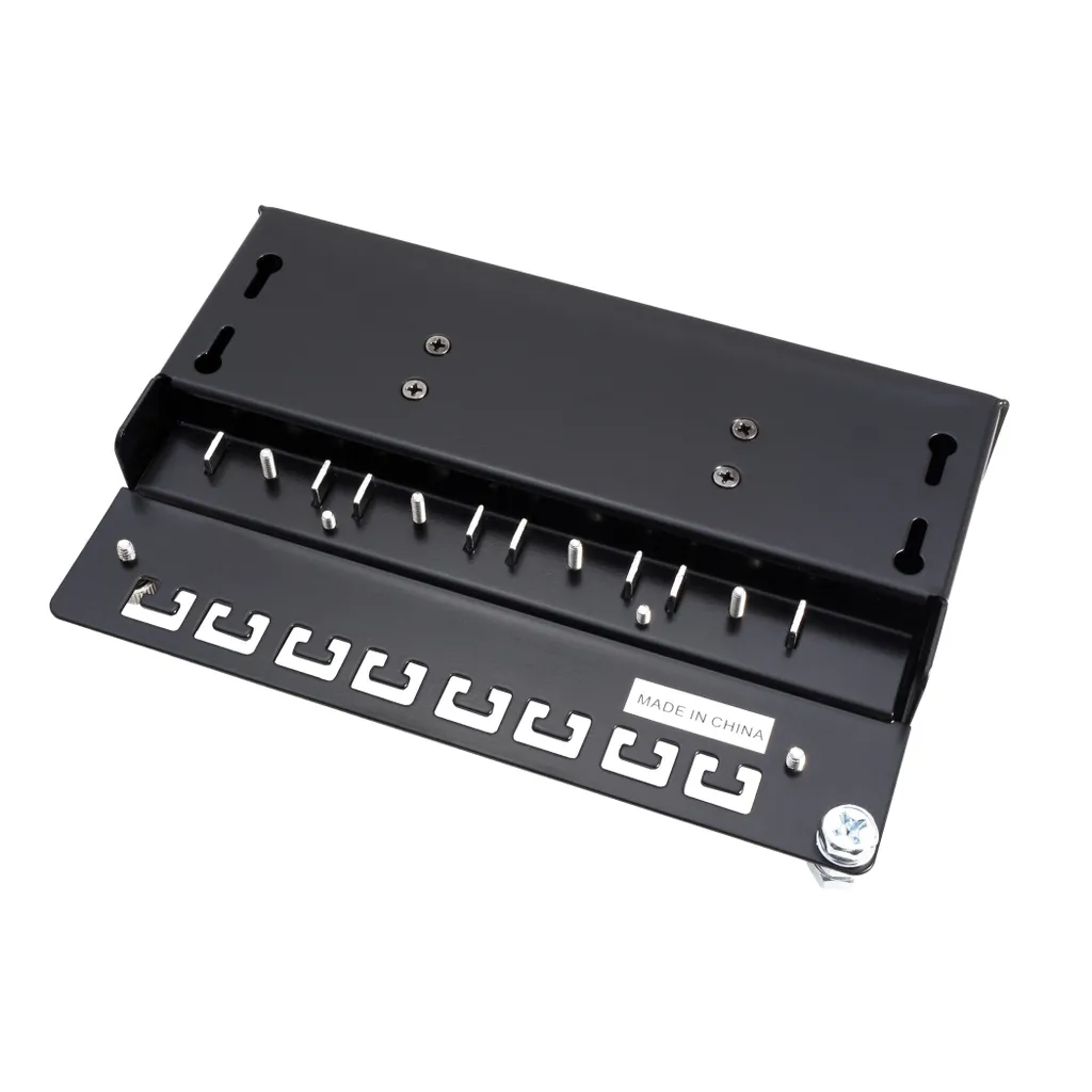 ROLINE 26.11.0310 Patch Panel 8 Porte Cat.5e Schermato Nero per Parete