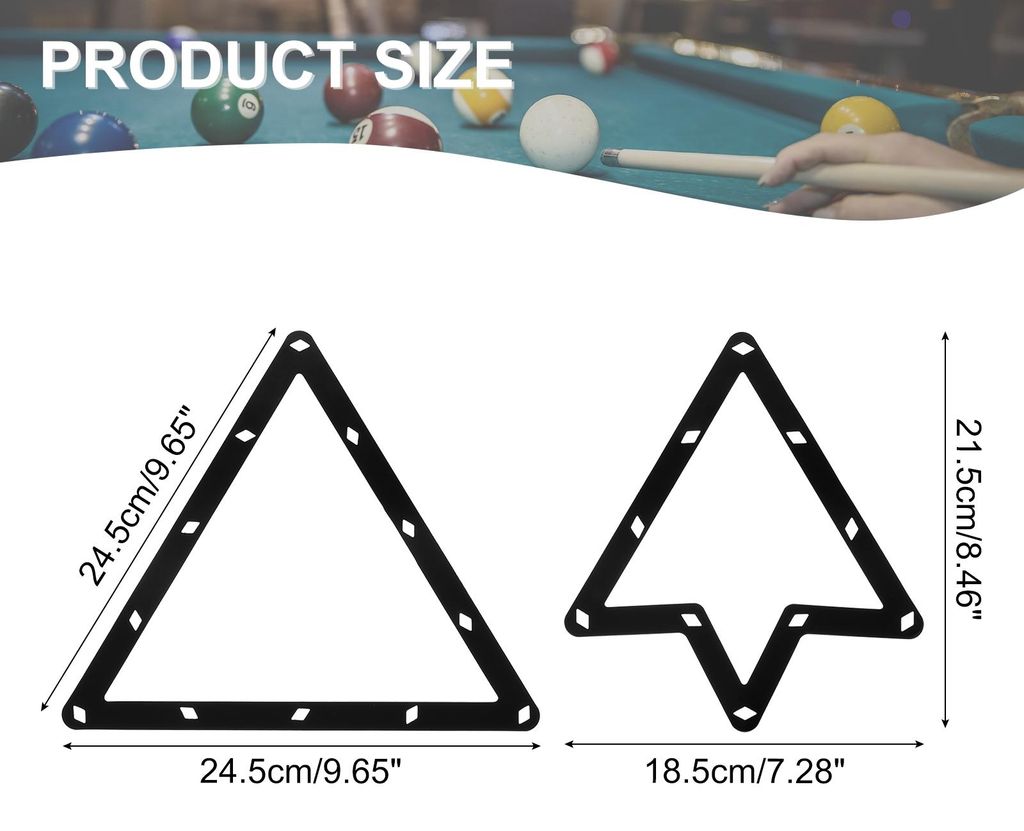 2 Stš¹ck Magic Rack, 8, 9 und 10 Ball Combo Pack Magic Ball Rack Sheet Pool Rack Tisch Ballhalter Billardzubeh?r