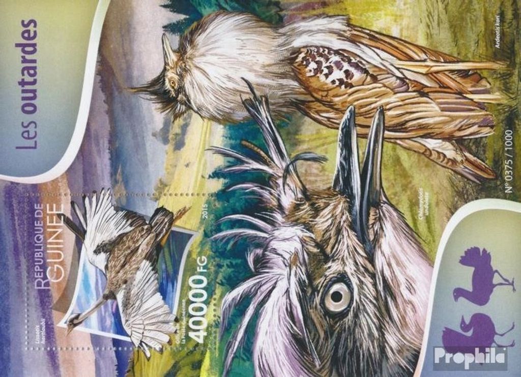 Briefmarken Guinea 2015 Mi Block 2582 (kompl. Ausgabe) Produktbild 