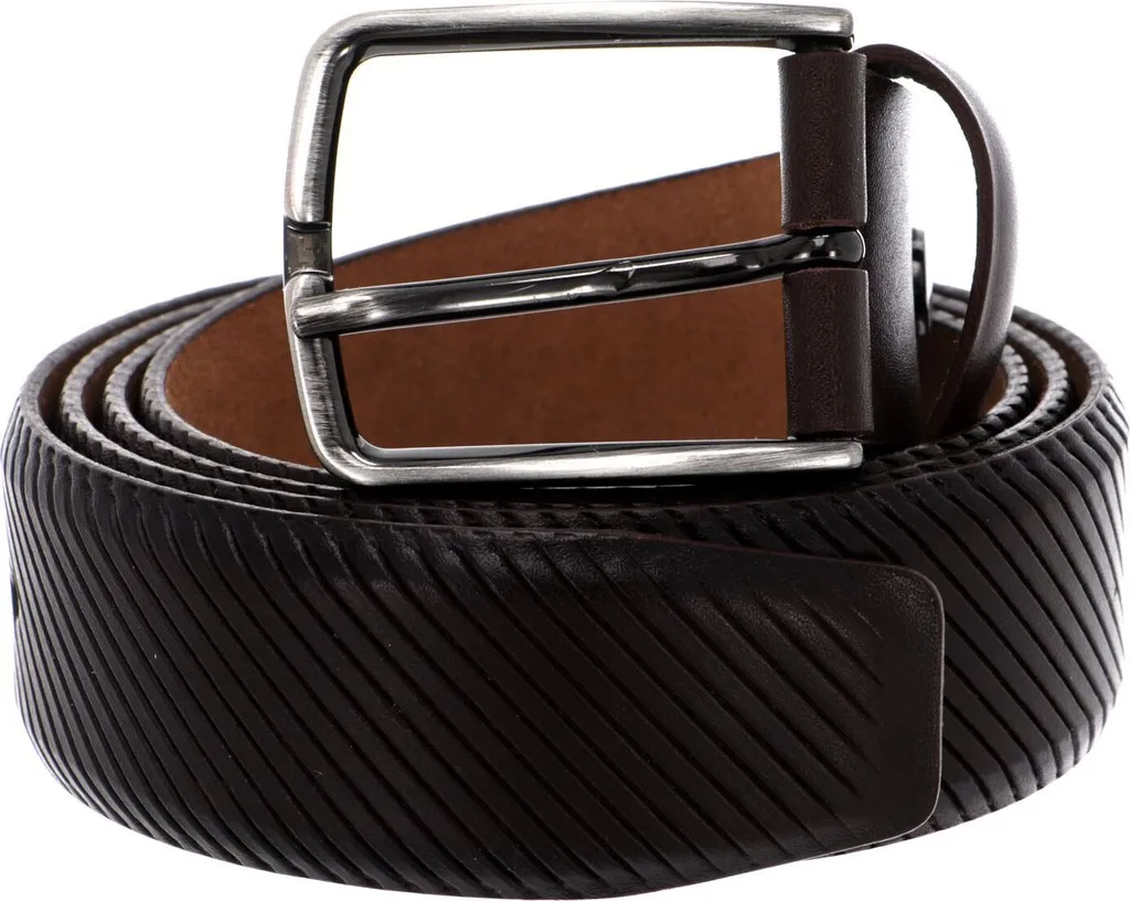 Vanzetti Cintura in Pelle Marrone Scuro 35mm - Essenziale W80